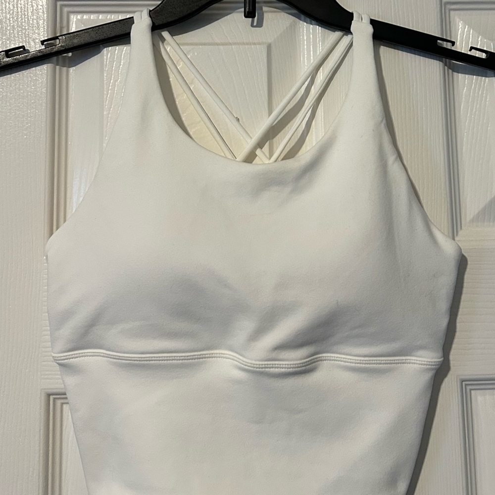 White Strappy Tank Top